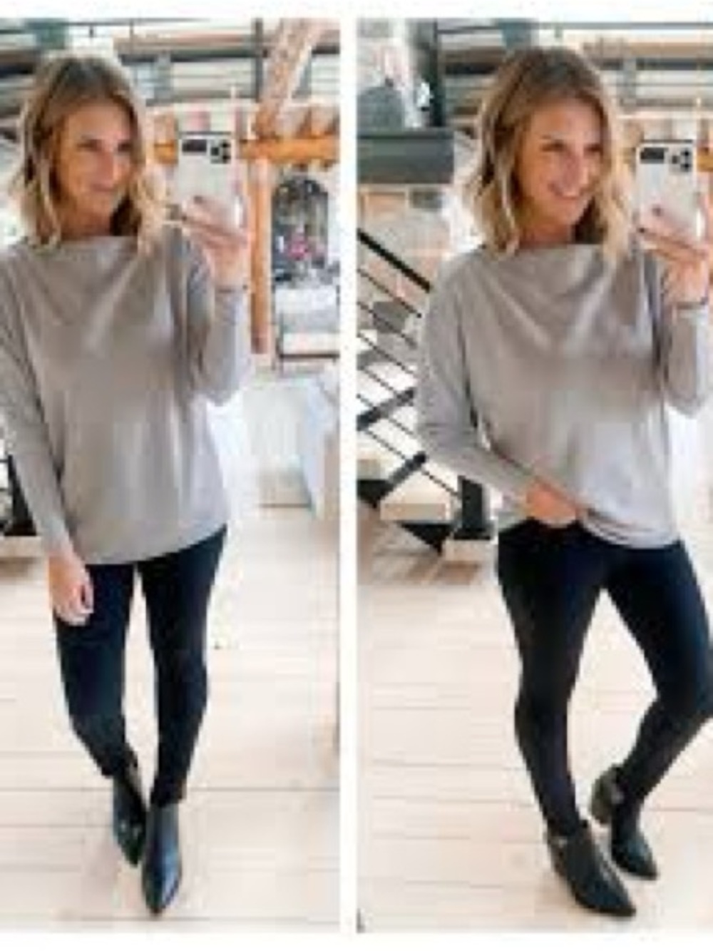 Everyday Relaxed Crewneck Sweater in Light Gray